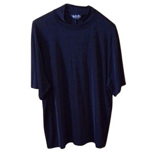 Hh( Black 2X sheer black top shirt sleeve